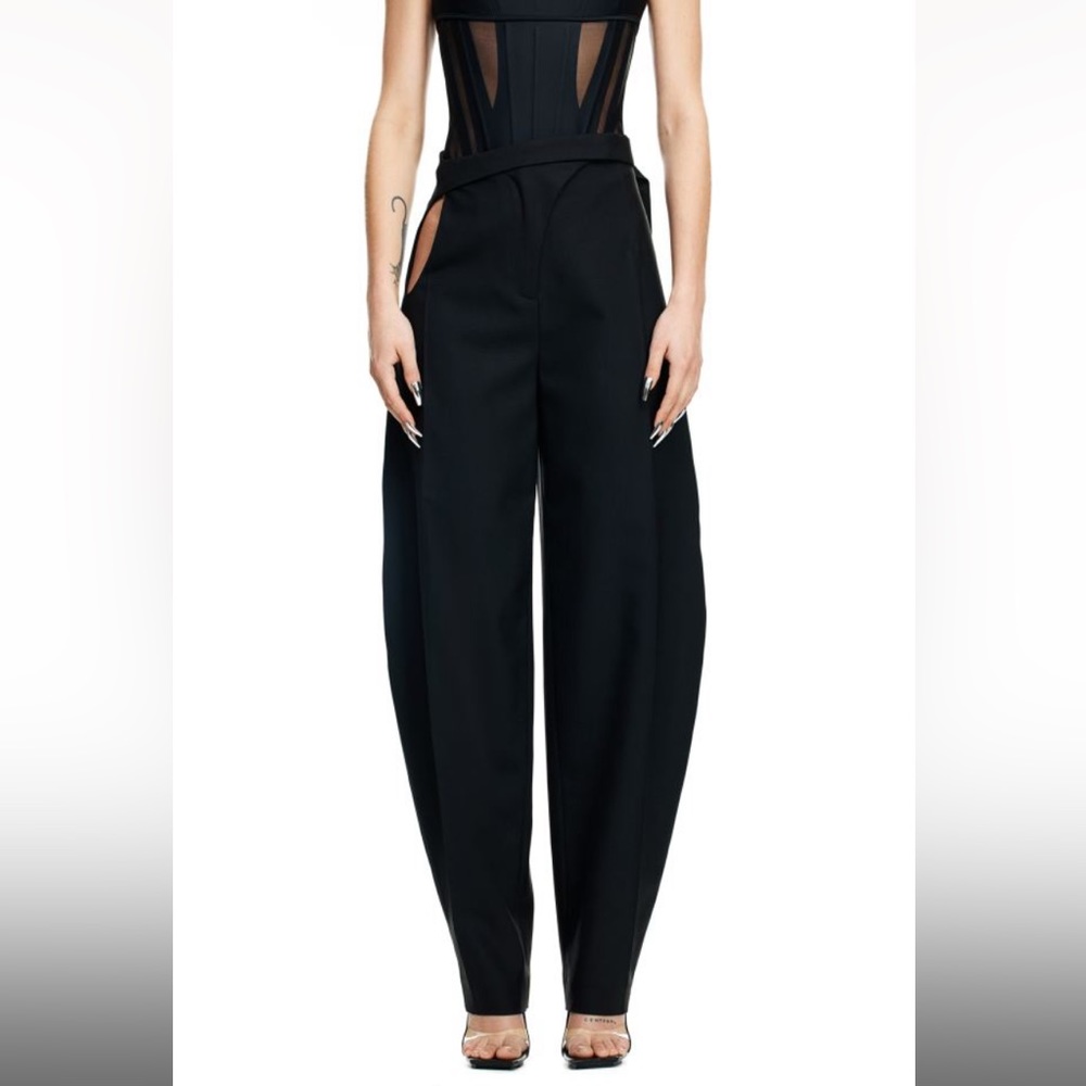 H&M Mugler Wool Cut Out Pant NWT
